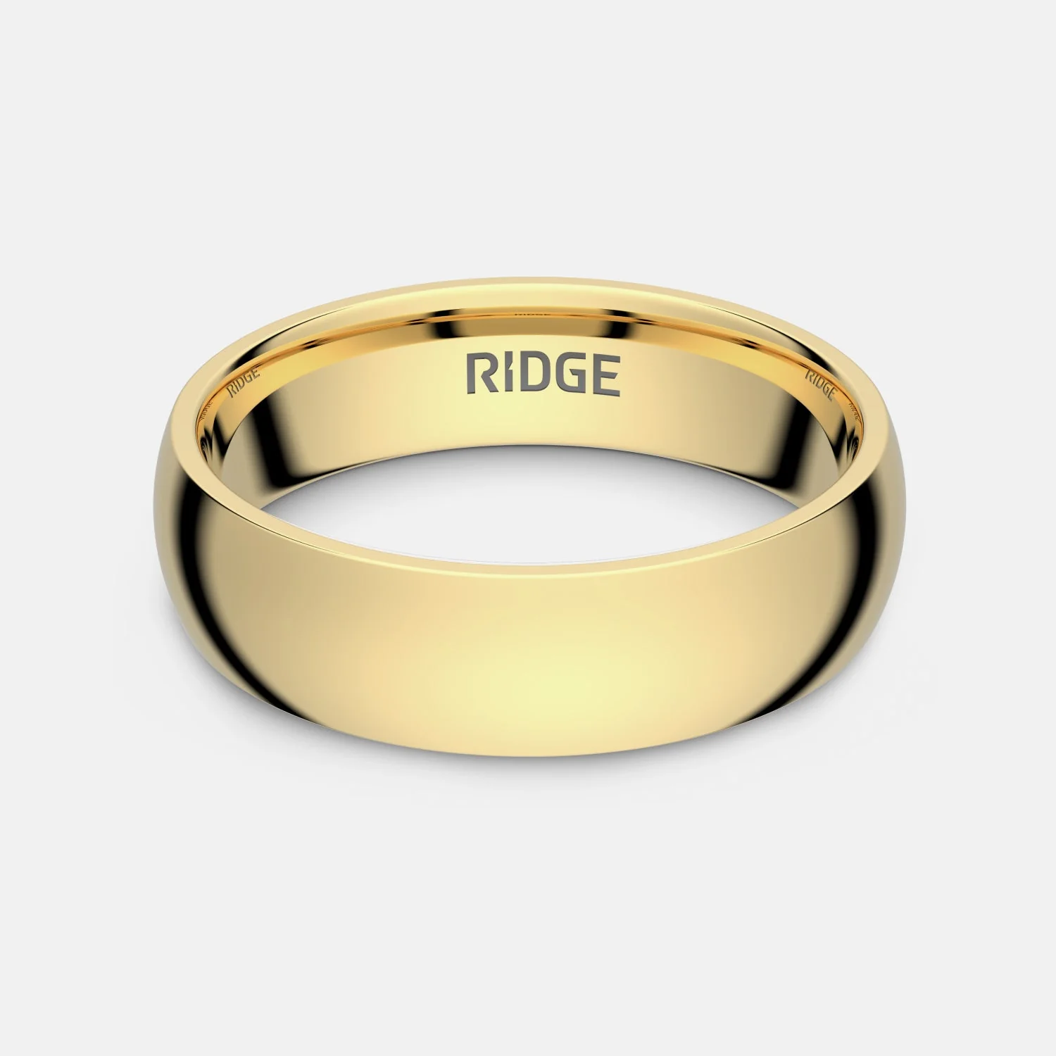 Ridge 6mm Rounded Ring Set - 24K Gold | Tantalum - Image 2