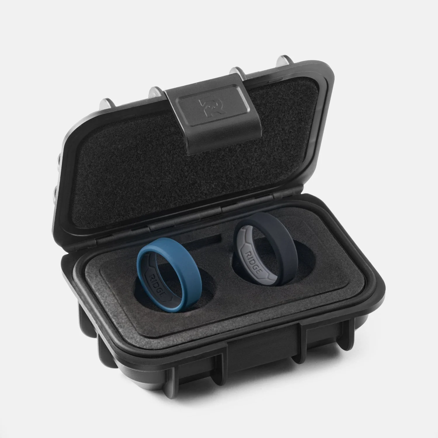 Ridge 8mm Silicone Ring Set - Alpine Navy - Image 2