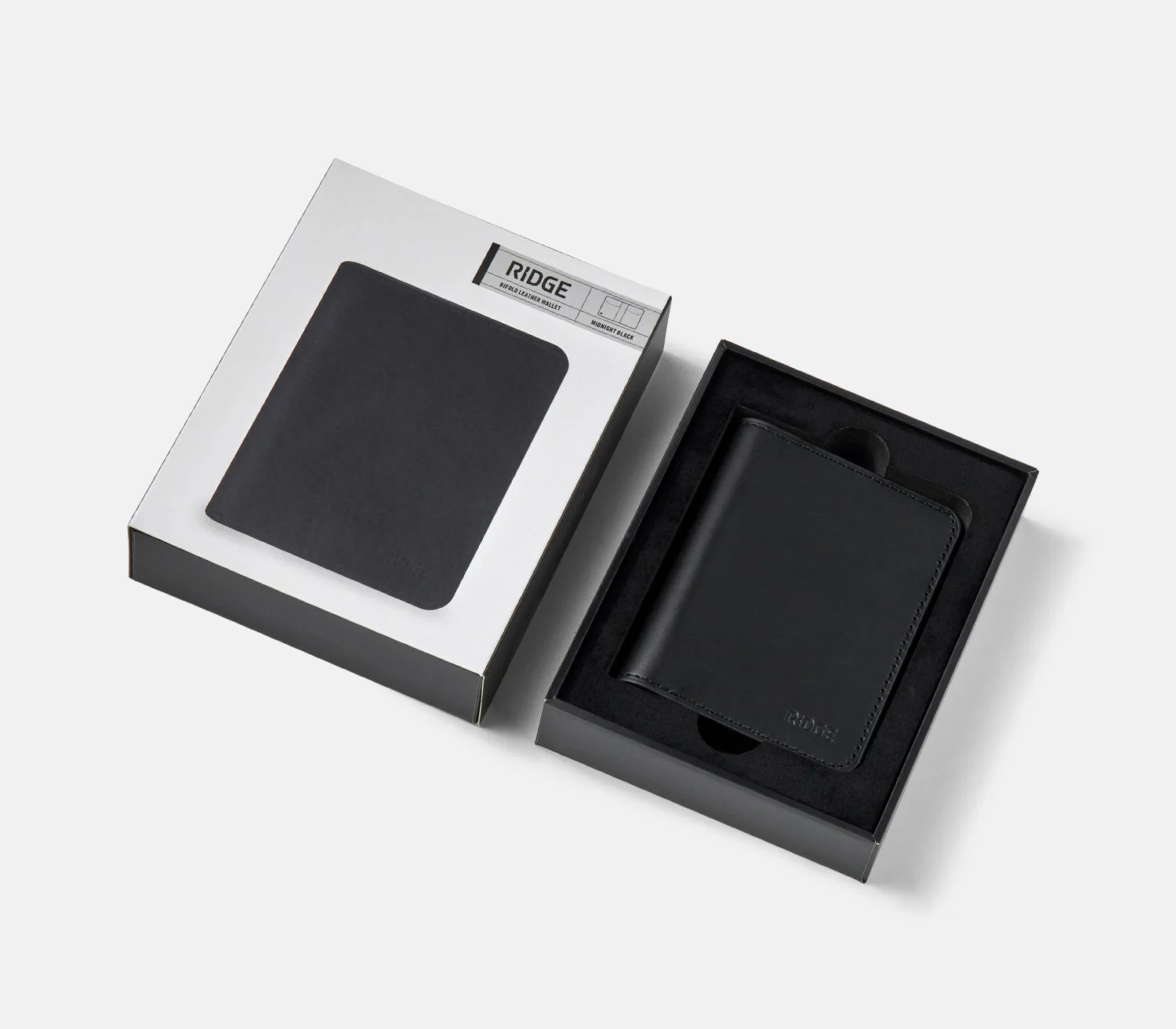 Ridge Bifold - Midnight Black Leather - Image 8