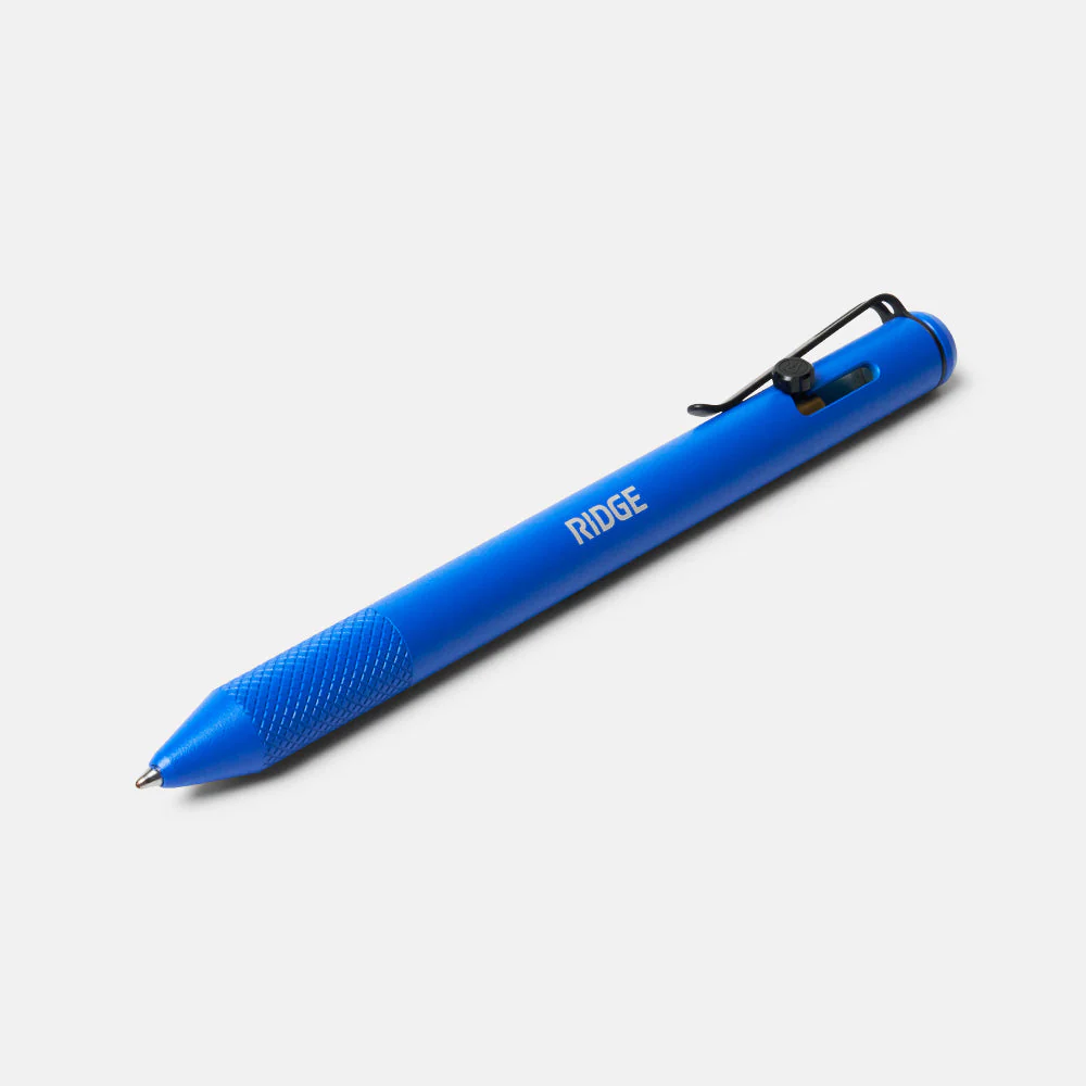 Ridge Bolt Action Pen - High Dive Blue