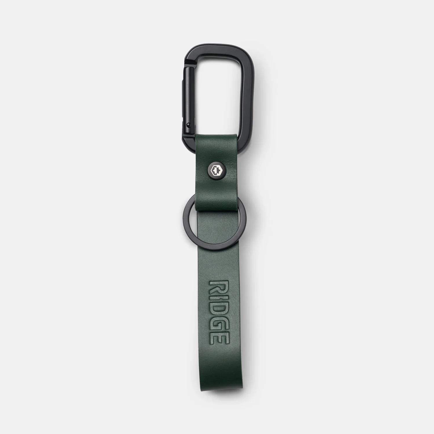 Ridge Keychain - Hunter Green Leather - Image 2
