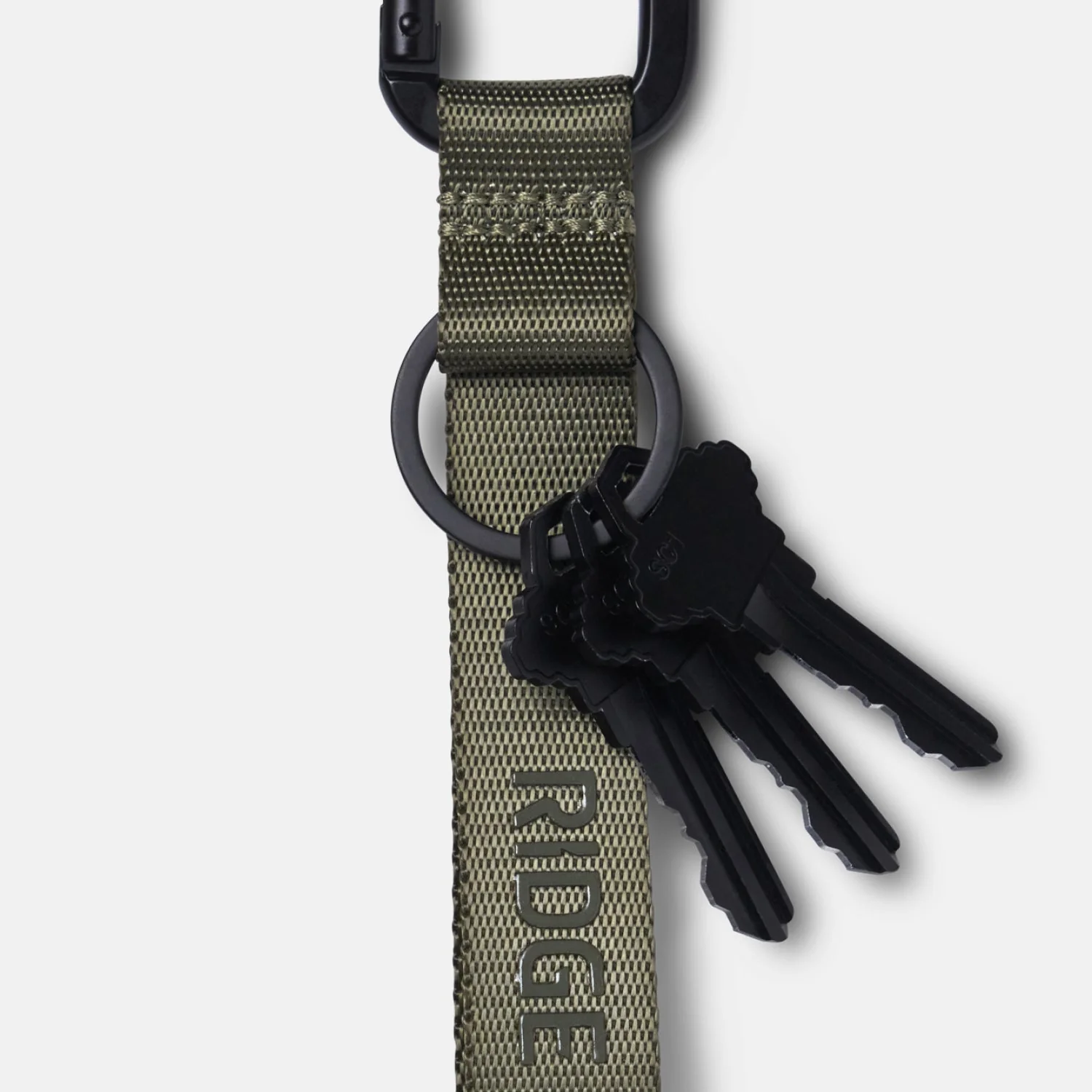 Ridge Keychain - Matte Olive - Image 4