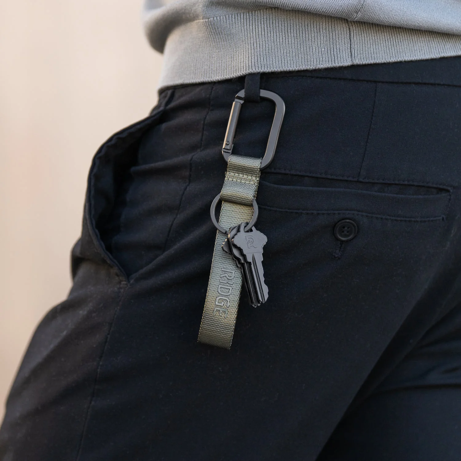Ridge Keychain - Matte Olive - Image 6