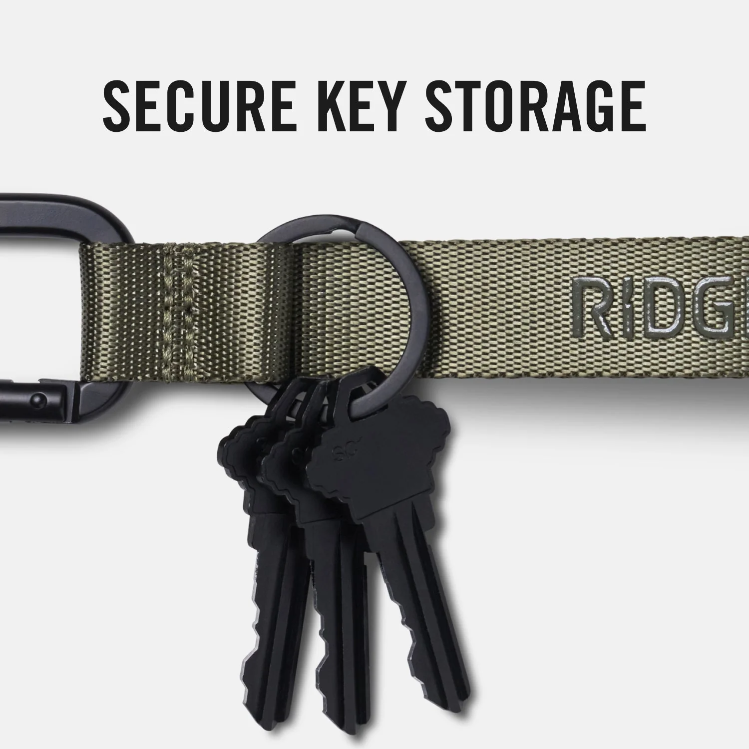 Ridge Keychain - Matte Olive - Image 8