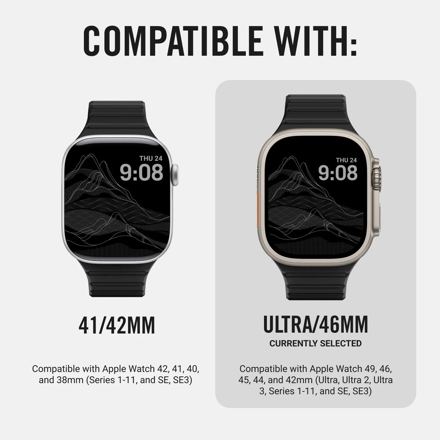 Everyday Watch Straps - Ultra/46mm - Matte Black - Image 10