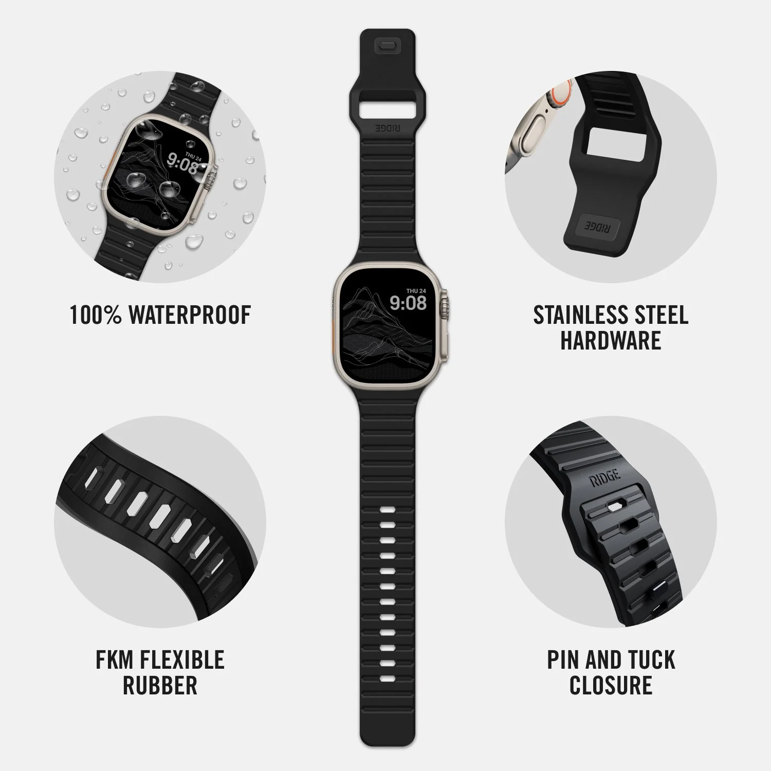 Everyday Watch Straps - Ultra/46mm - Matte Black - Image 5