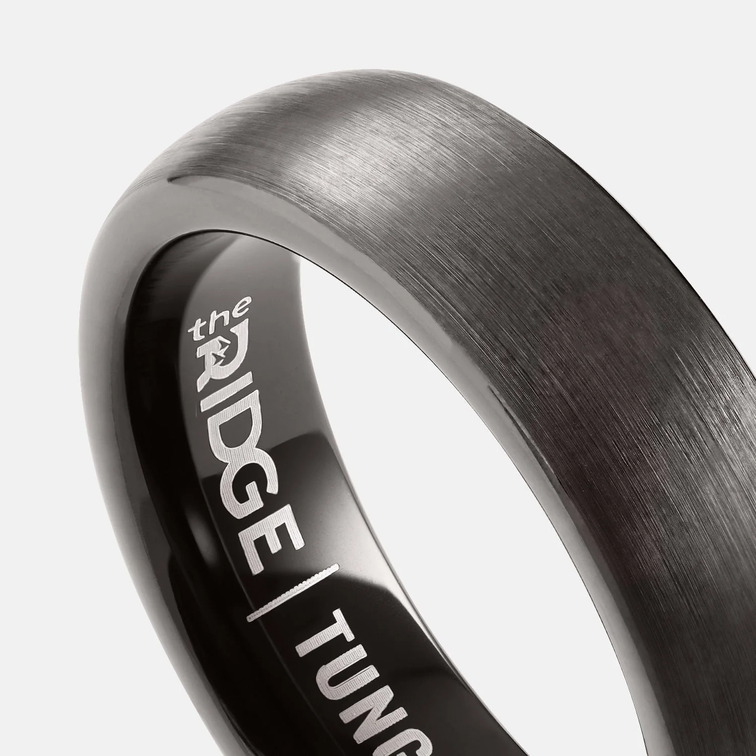 Ridge 6mm Rounded Ring Set - Gunmetal - Image 4