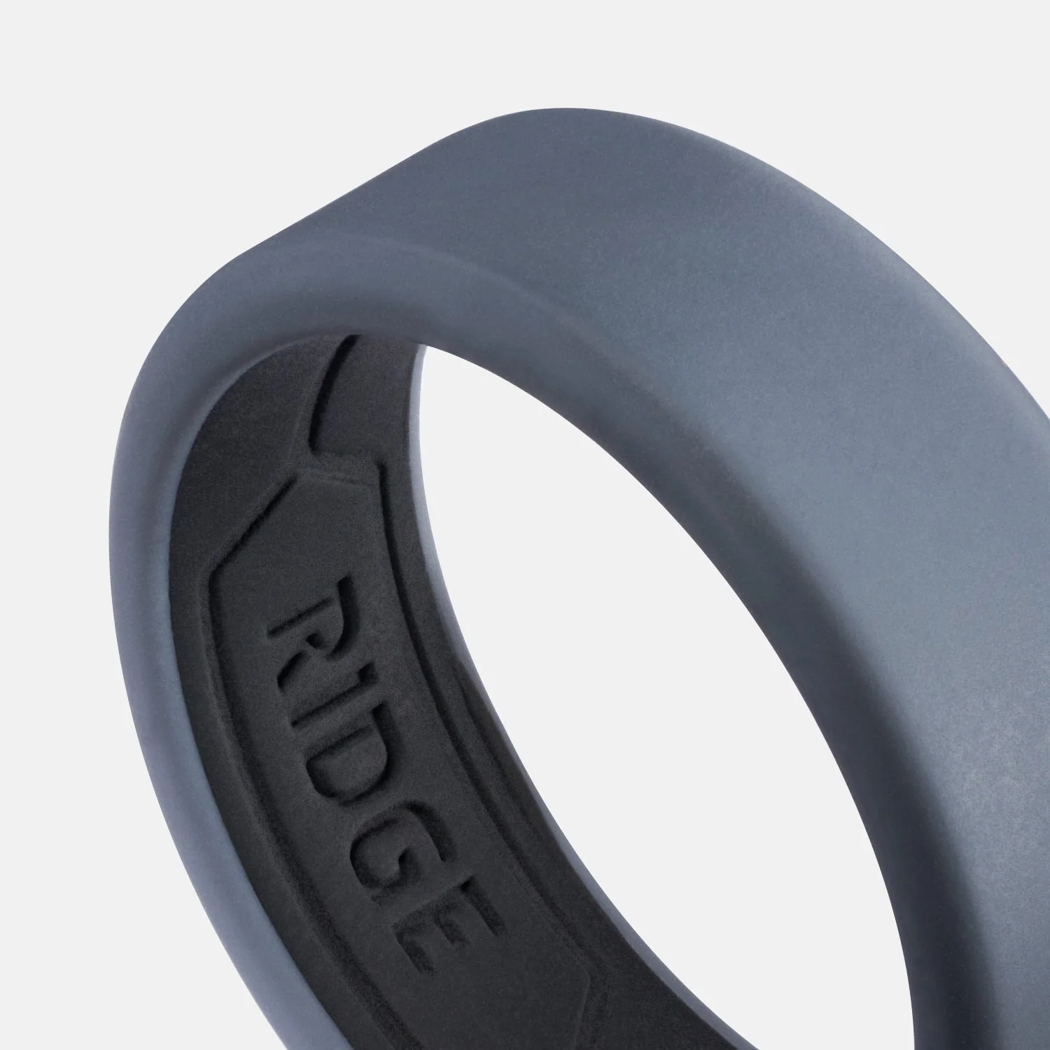Ridge 8mm Silicone Ring Set - Gunmetal - Image 4