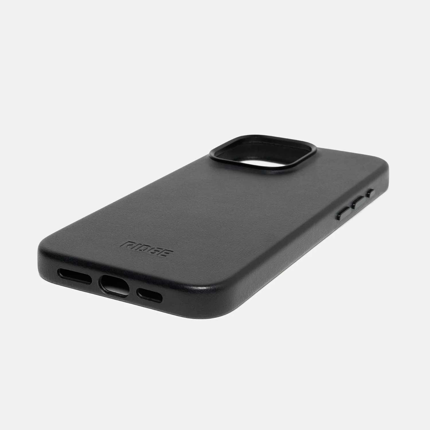 Ridge Phone Case - Midnight Black Leather - iPhone 15 Pro Max - Image 4