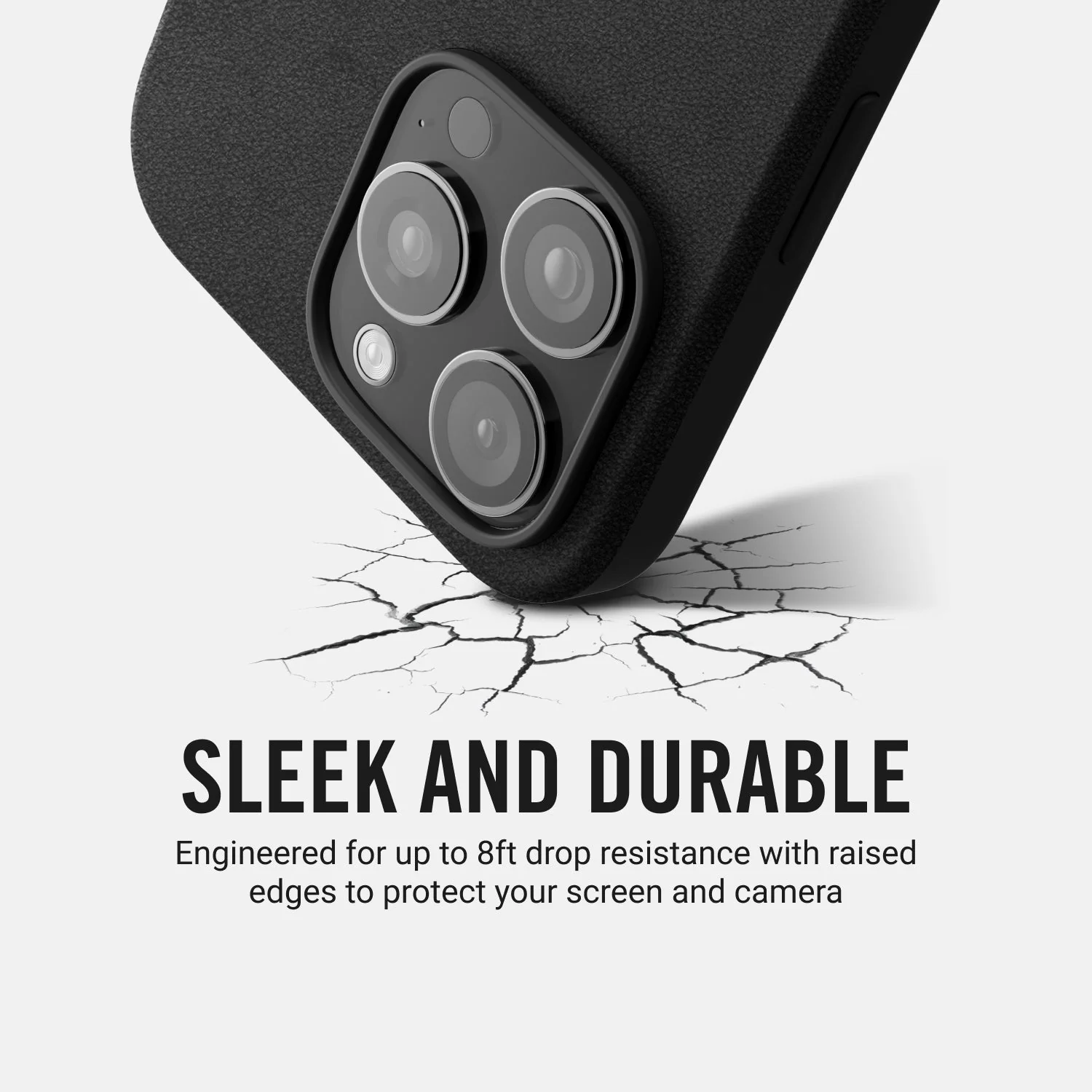 Ridge Phone Case - Midnight Black Leather - iPhone 16 - Image 7