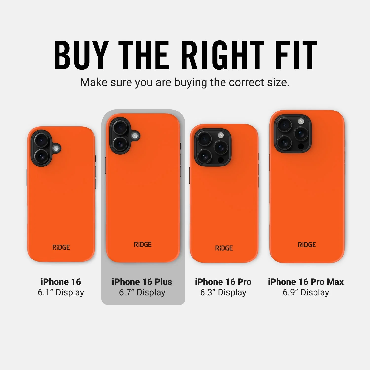 Ridge Phone Case - Basecamp Orange - iPhone 16 Plus - Image 10
