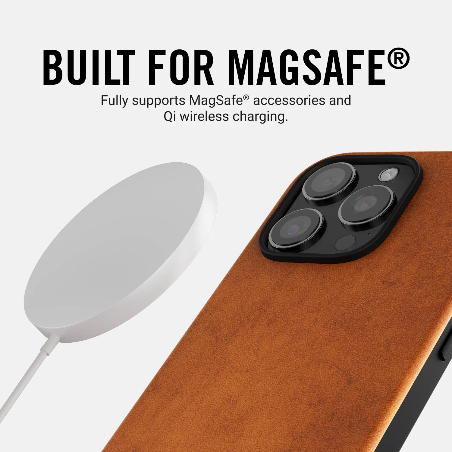 Ridge Phone Case - Tobacco Brown Leather - iPhone 16 Plus - Image 6