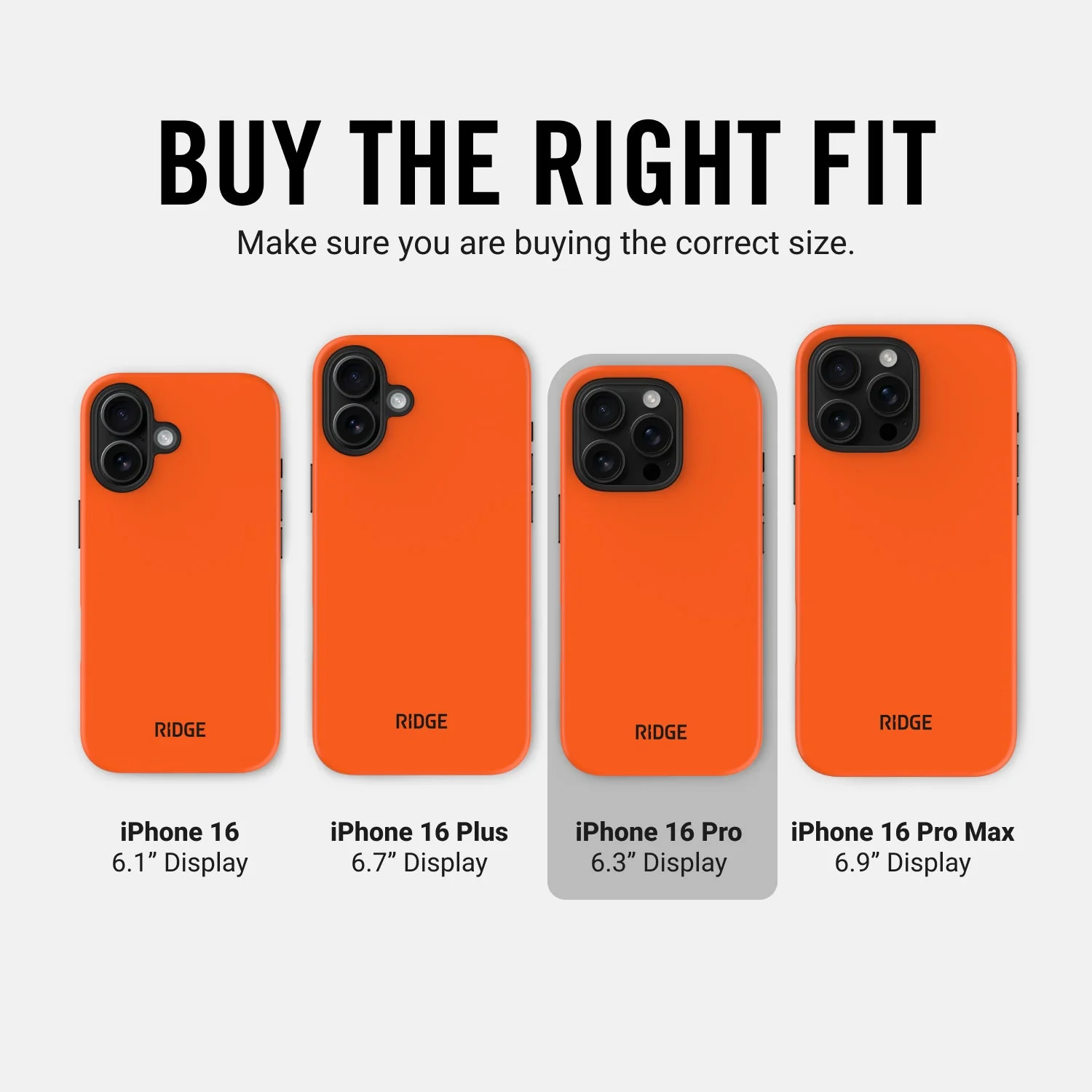 Ridge Phone Case - Basecamp Orange - iPhone 16 Pro - Image 10