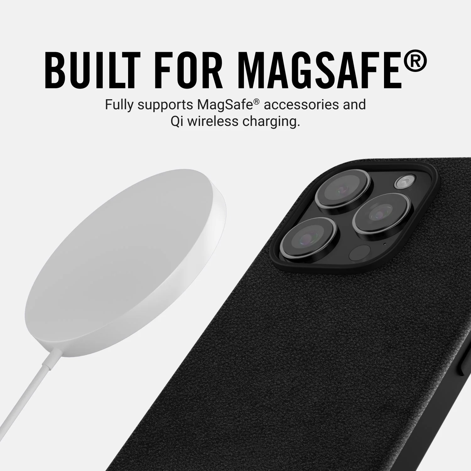 Ridge Phone Case - Midnight Black Leather - iPhone 16 Pro - Image 6