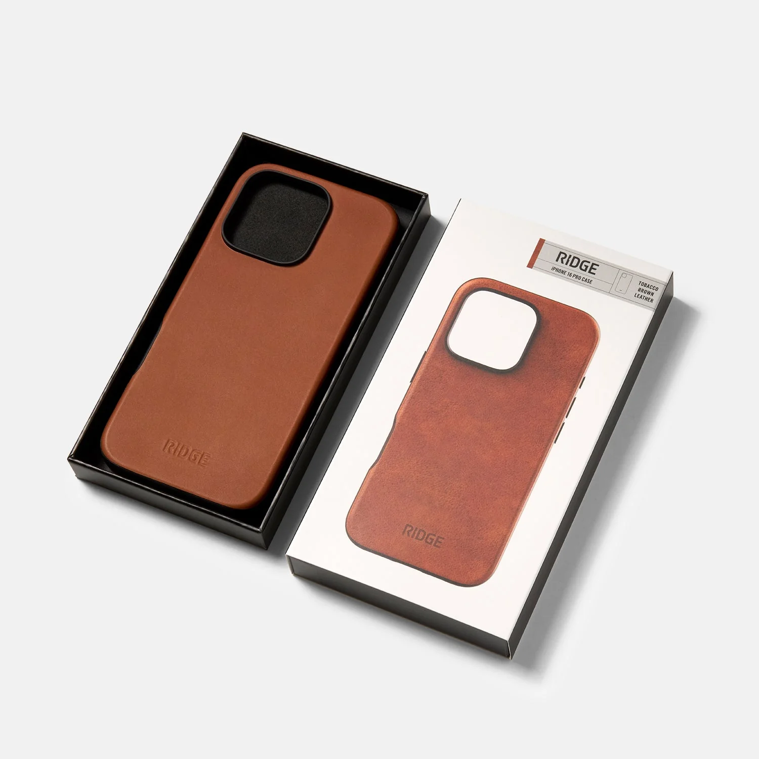 Ridge Phone Case - Tobacco Brown Leather - iPhone 16 Pro Max - Image 5
