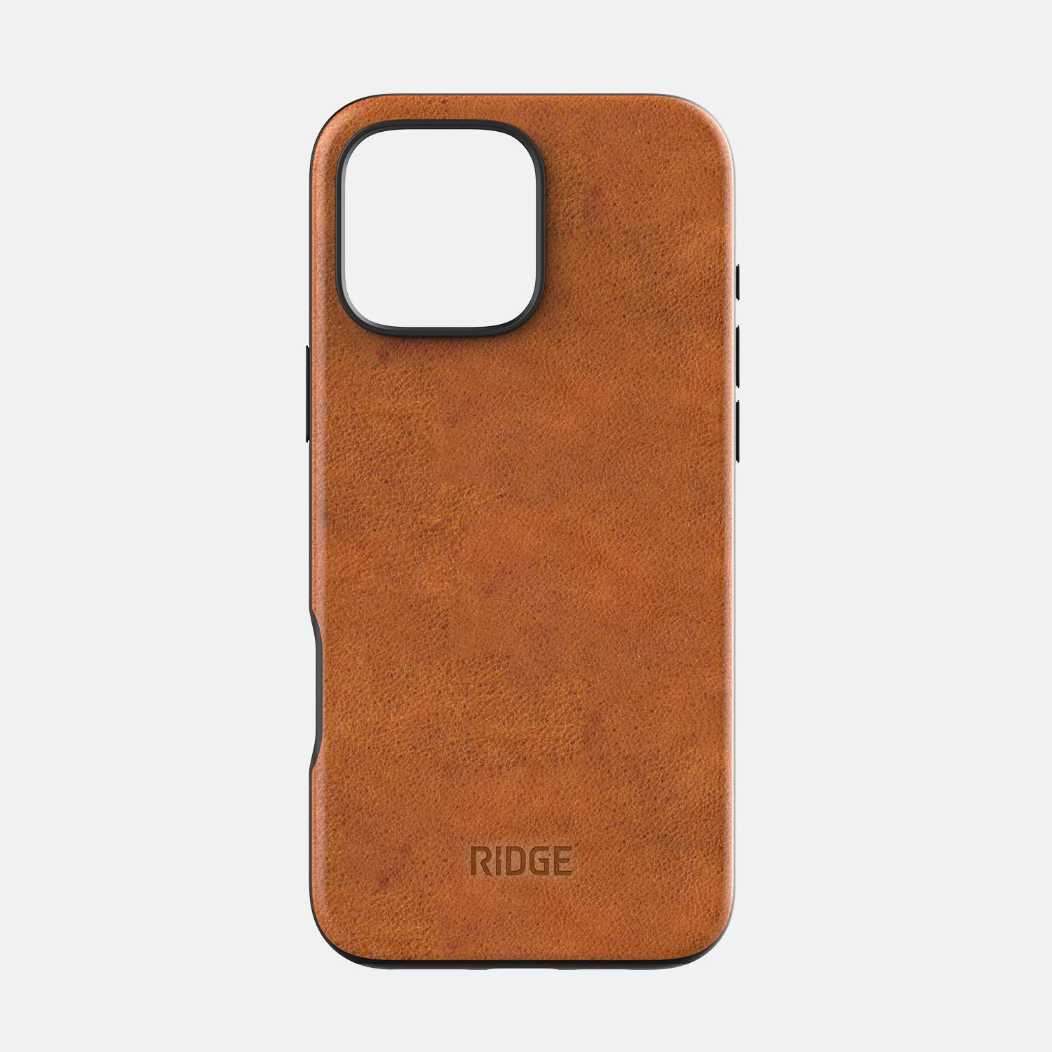 Ridge Phone Case - Tobacco Brown Leather - iPhone 16 Pro - Image 2