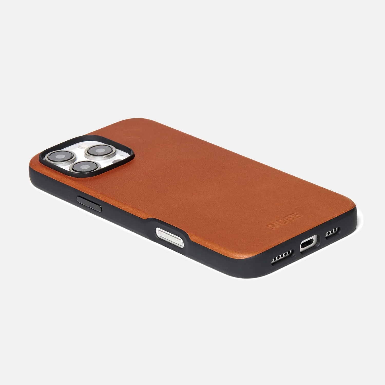 Ridge Phone Case - Tobacco Brown Leather - iPhone 16 Pro - Image 4