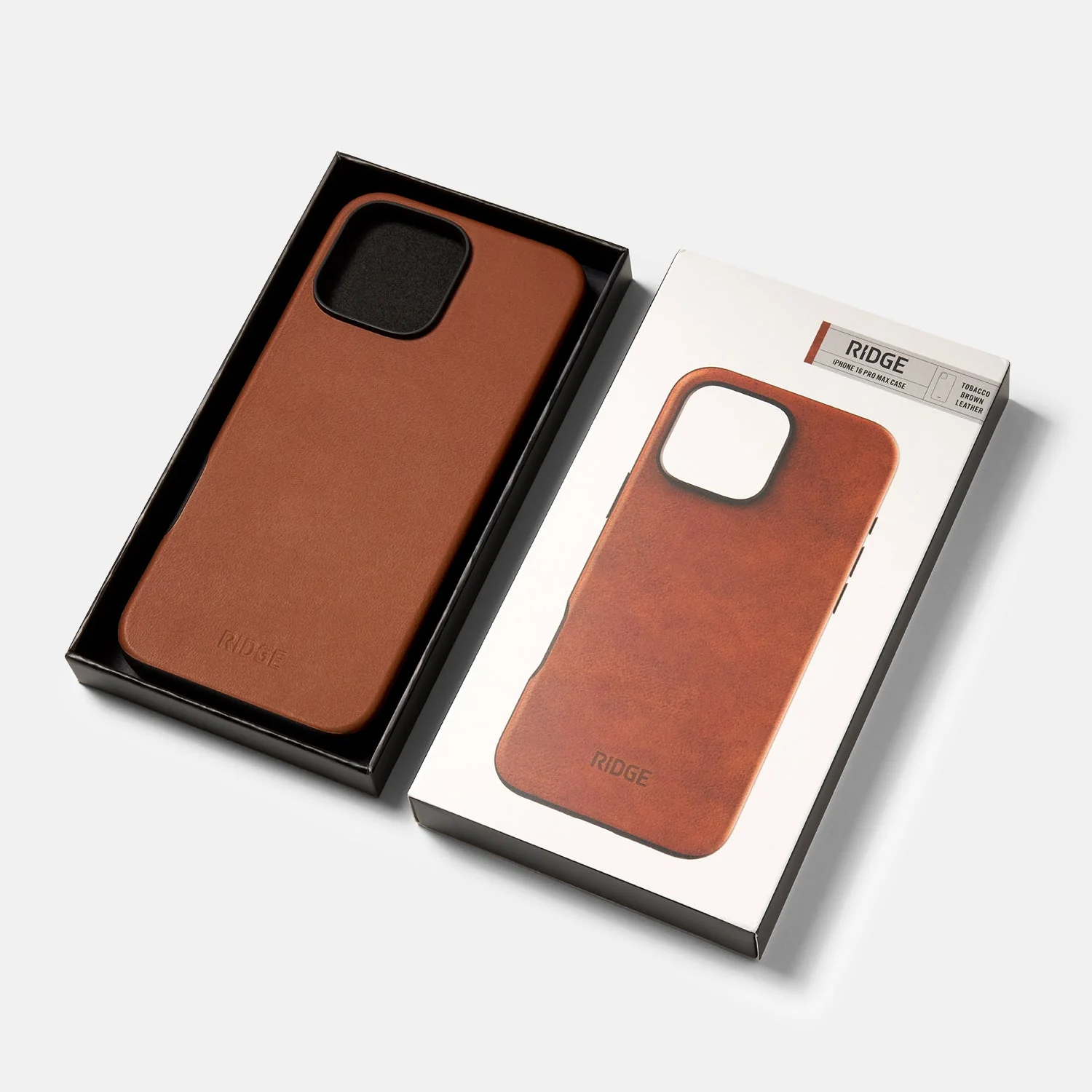 Ridge Phone Case - Tobacco Brown Leather - iPhone 16 Pro - Image 5