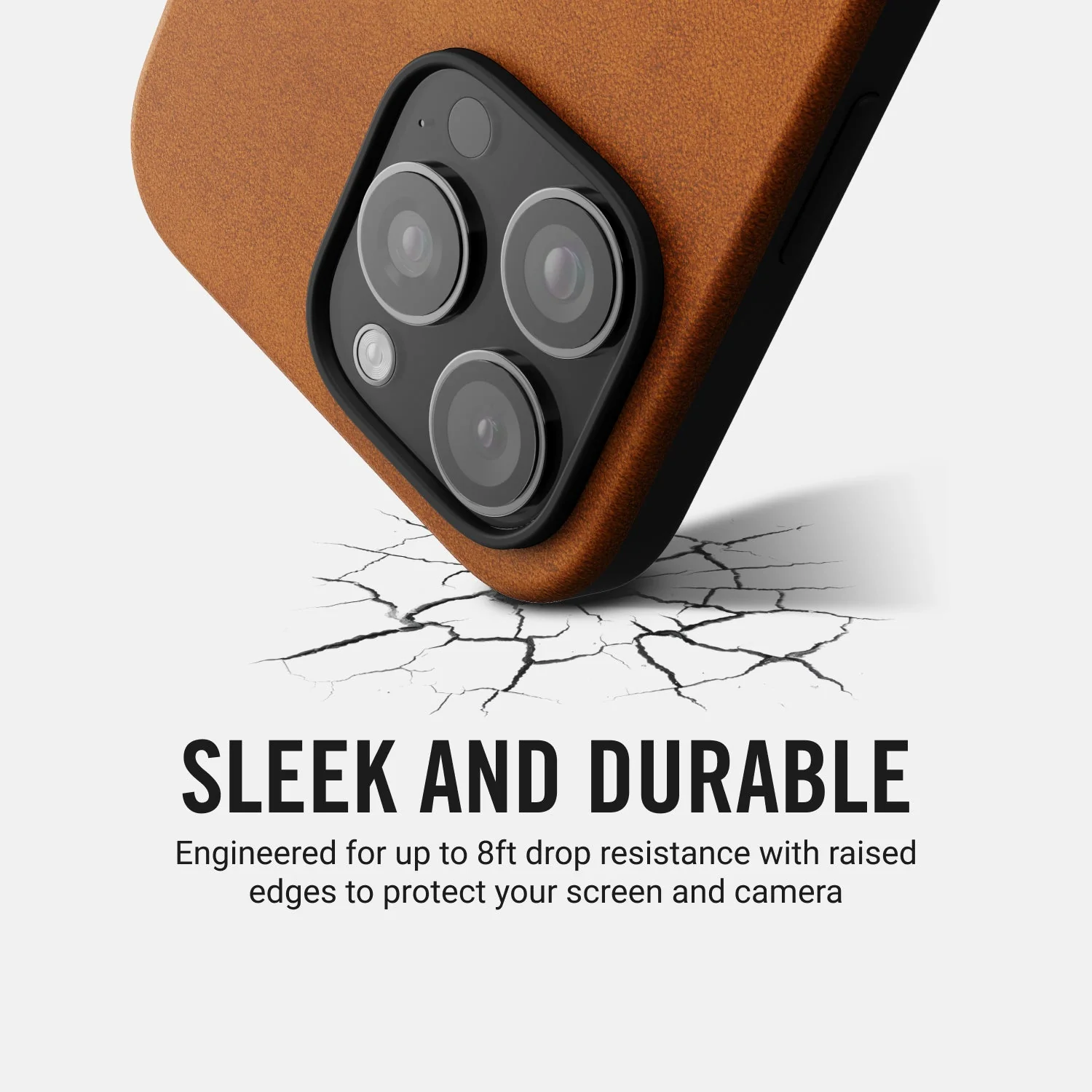 Ridge Phone Case - Tobacco Brown Leather - iPhone 16 Pro - Image 7