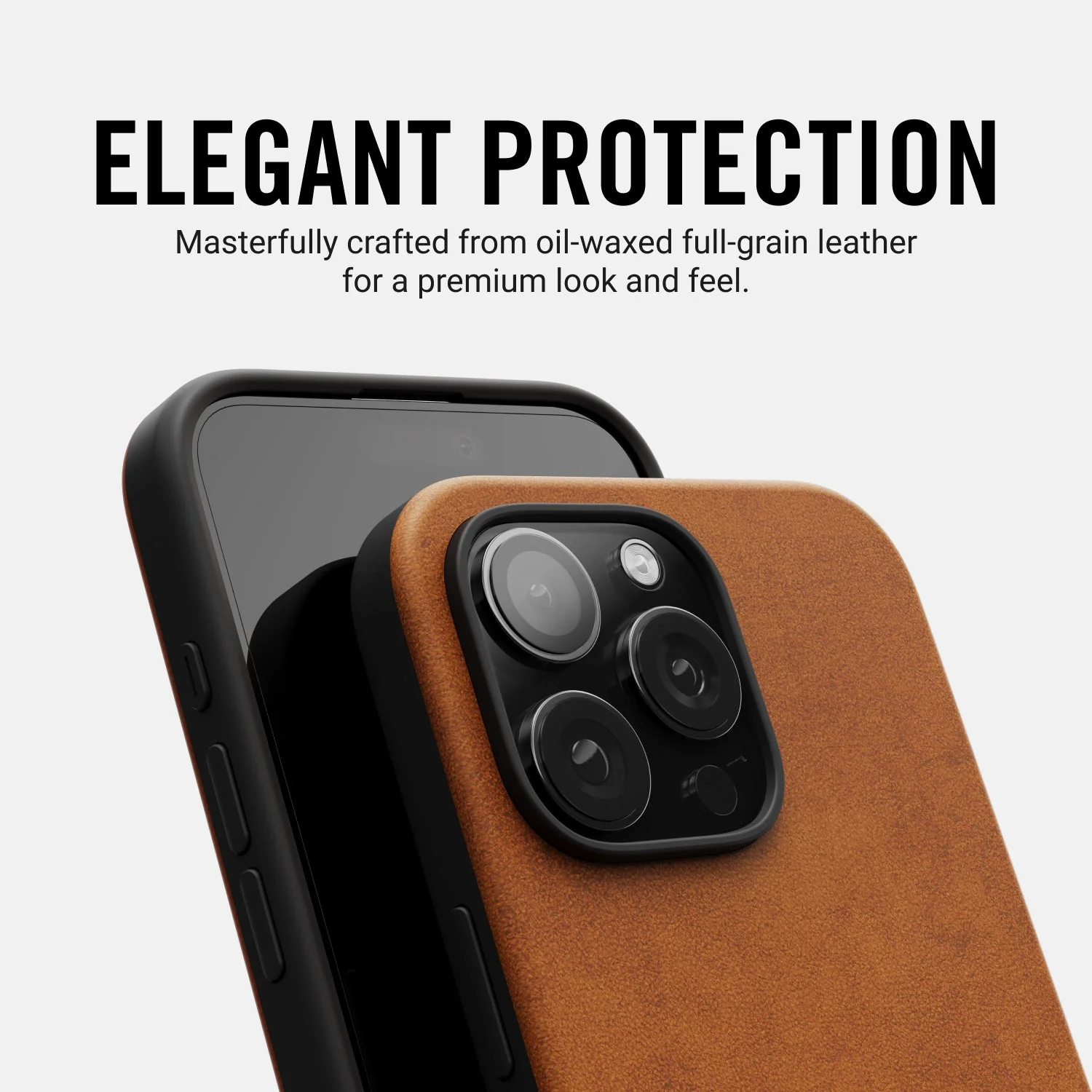 Ridge Phone Case - Tobacco Brown Leather - iPhone 16 Pro - Image 8