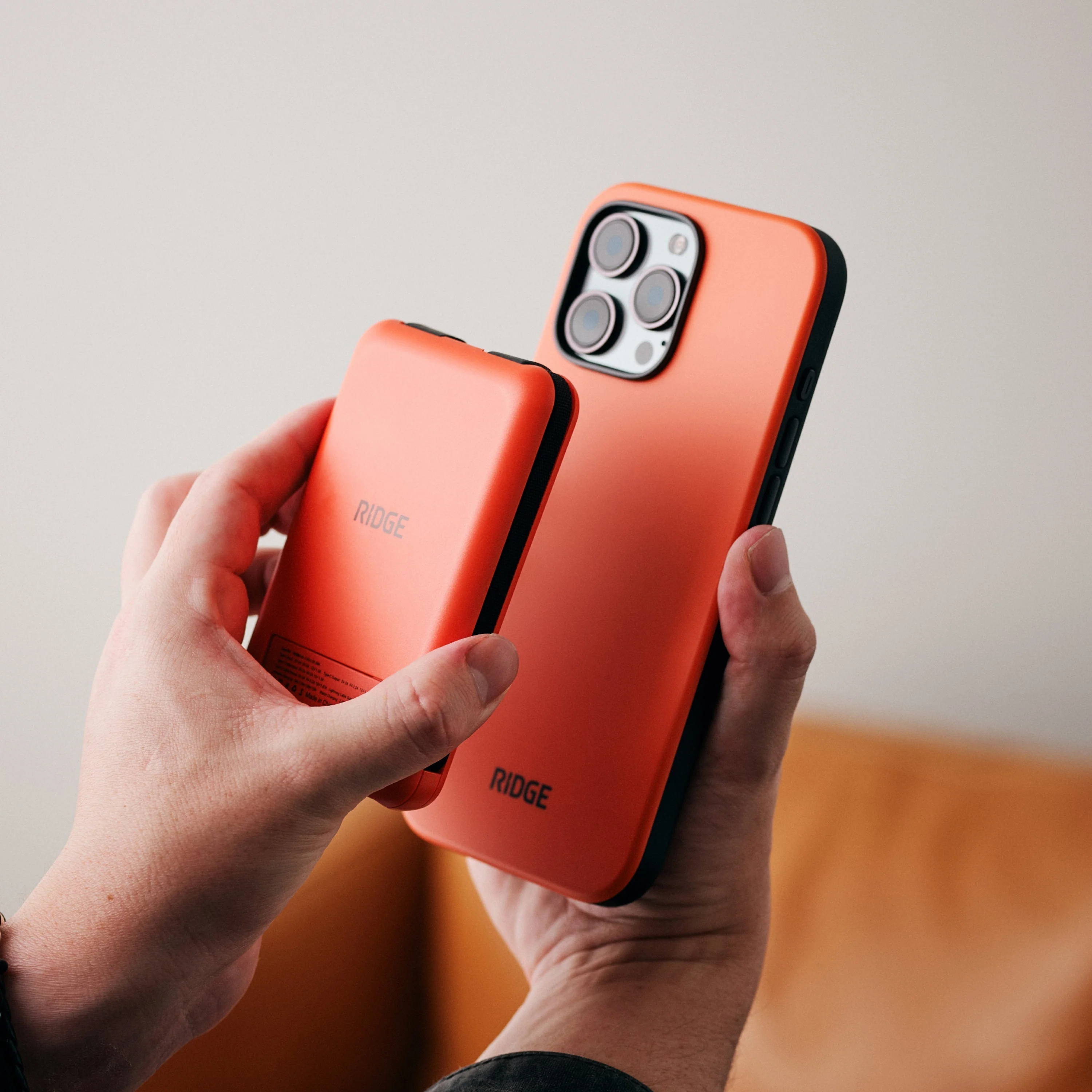 Ridge Power Bank - 10k mAh - Basecamp Orange - Image 7