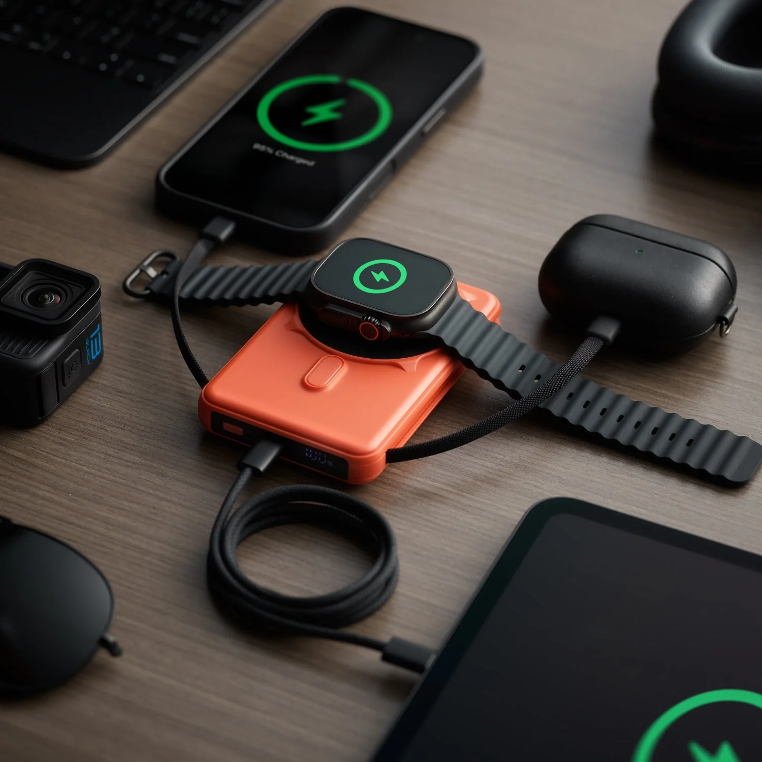 Ridge Power Bank - 10k mAh Bundle - Basecamp Orange - 2-Pack - Image 5