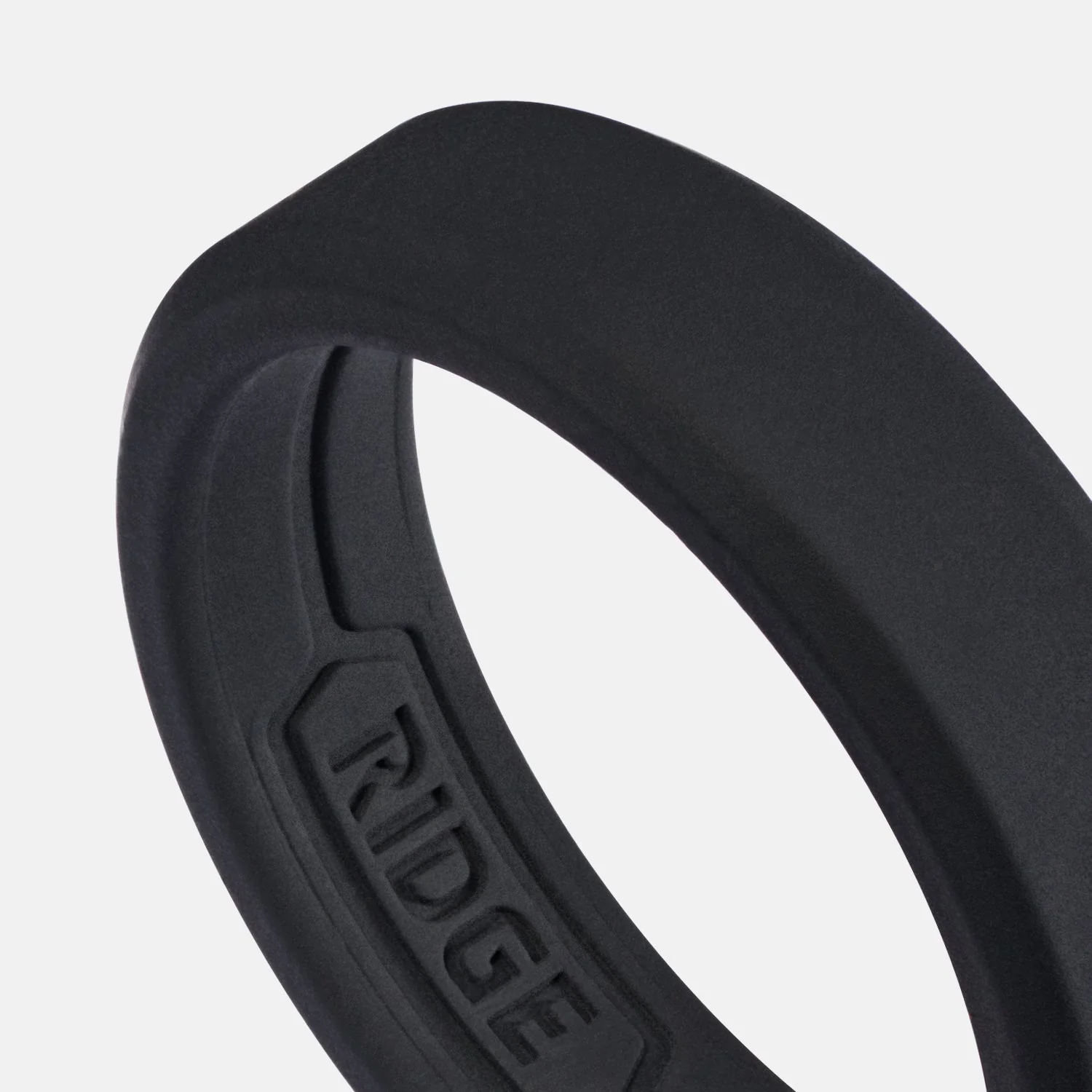 Ridge 6mm Silicone Ring Set - Royal Black - Image 4