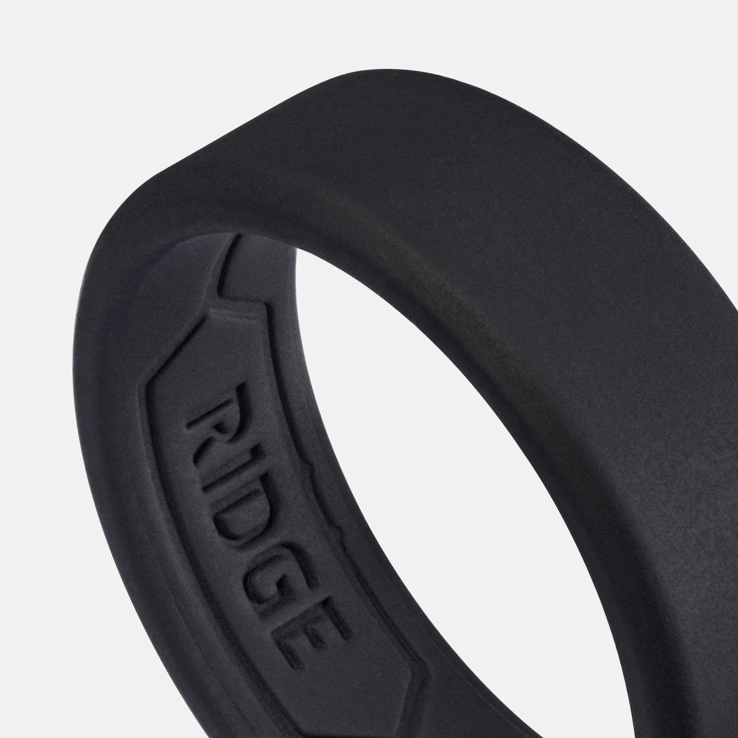 Ridge 8mm Silicone Ring Set - Royal Black - Image 4