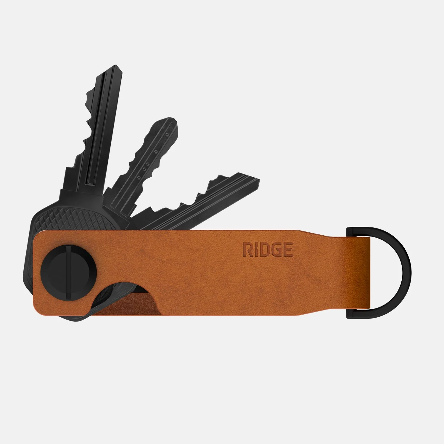 Ridge KeyCase - Tobacco Brown Leather - Image 2